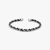 Men's Oxidized Twisted Cuff Bracelet | 925 Sterling Silver