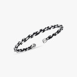 Men's Oxidized Twisted Cuff Bracelet | 925 Sterling Silver