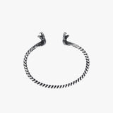 Twisted Snake Cuff Bracelet For Men | 925 Sterling Silver
