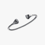 Twisted Snake Cuff Bracelet For Men | 925 Sterling Silver