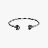 Twisted Snake Cuff Bracelet For Men | 925 Sterling Silver