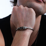 Silver Skull Cuff Bracelet | 925 Sterling Silver