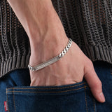 Curb Chain ID Bracelet | 925 Sterling Silver