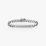 Curb Chain ID Bracelet | 925 Sterling Silver