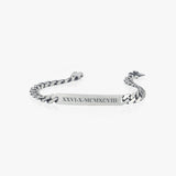 Curb Chain ID Bracelet | 925 Sterling Silver