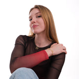 Paperclip Chain Tennis Bracelet | 18K Gold Vermeil