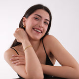 Square Link Geometric Cube Chain Bracelet | 18K Gold Vermeil