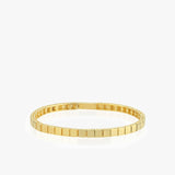 Square Link Geometric Cube Chain Bracelet | 18K Gold Vermeil