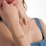 Heart Detailed Fish Bracelet