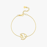Heart Detailed Fish Bracelet