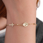St Anne Medal Bracelet