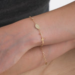 St Anne Medal Bracelet