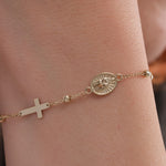 St. Dymphna Medal Bracelet