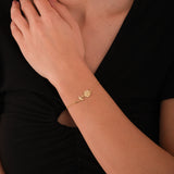 April Birth Flower Bracelet | 18K Gold Vermeil