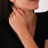 April Birth Flower Bracelet | 18K Gold Vermeil