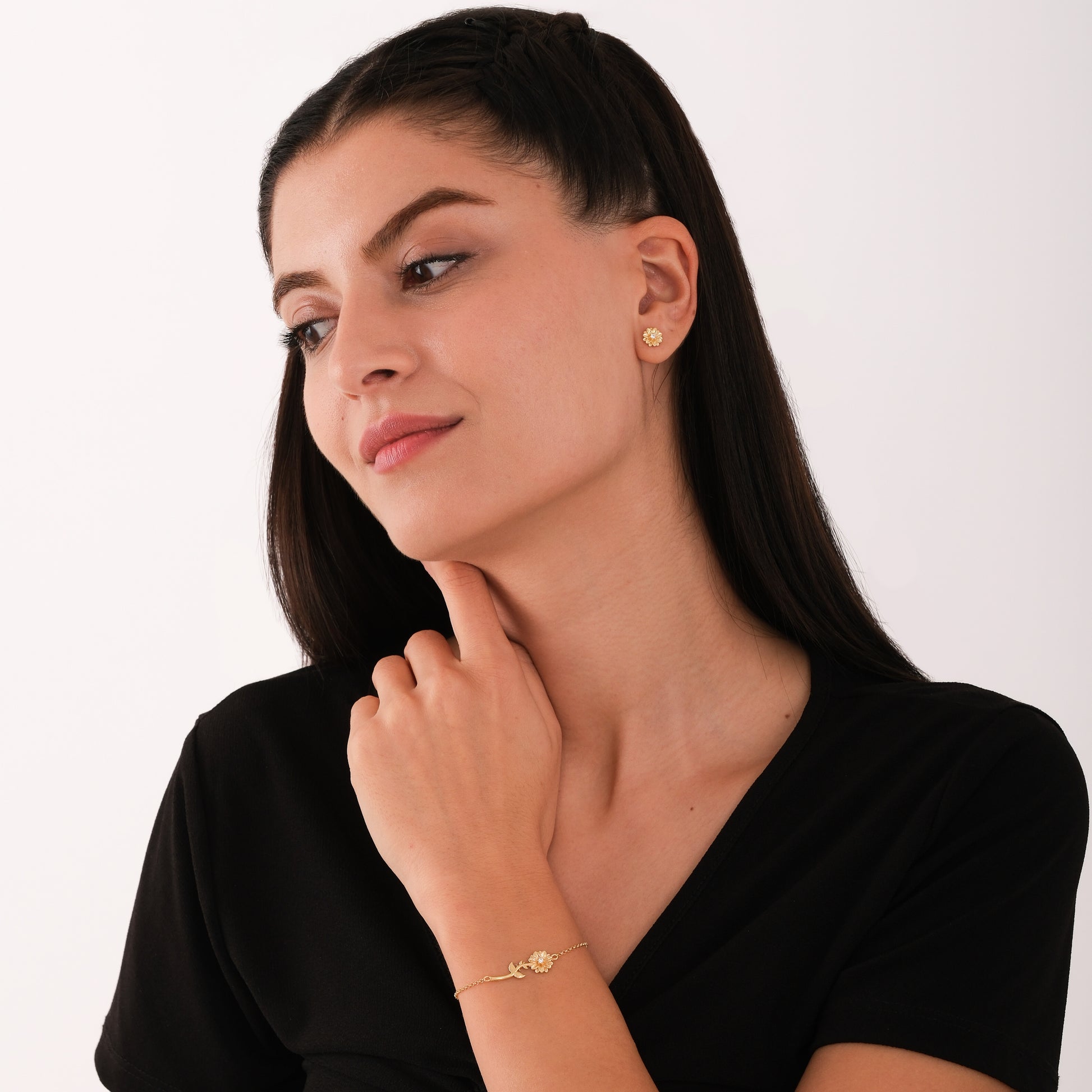 April Birth Flower Bracelet | 18K Gold Vermeil