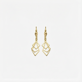 Geometric Earrings | 14K Solid Gold