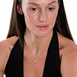Gold Cross Necklace | 14K Solid Gold