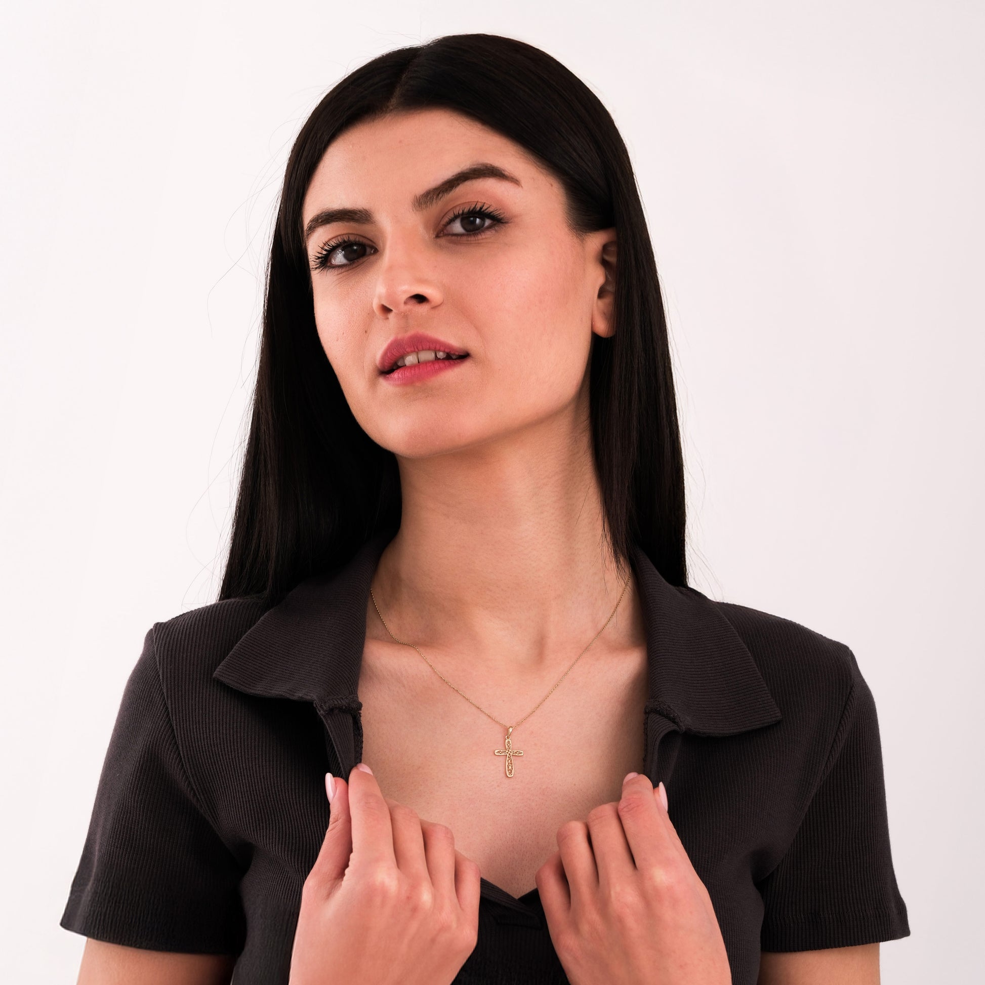 Gold Cross Necklace
