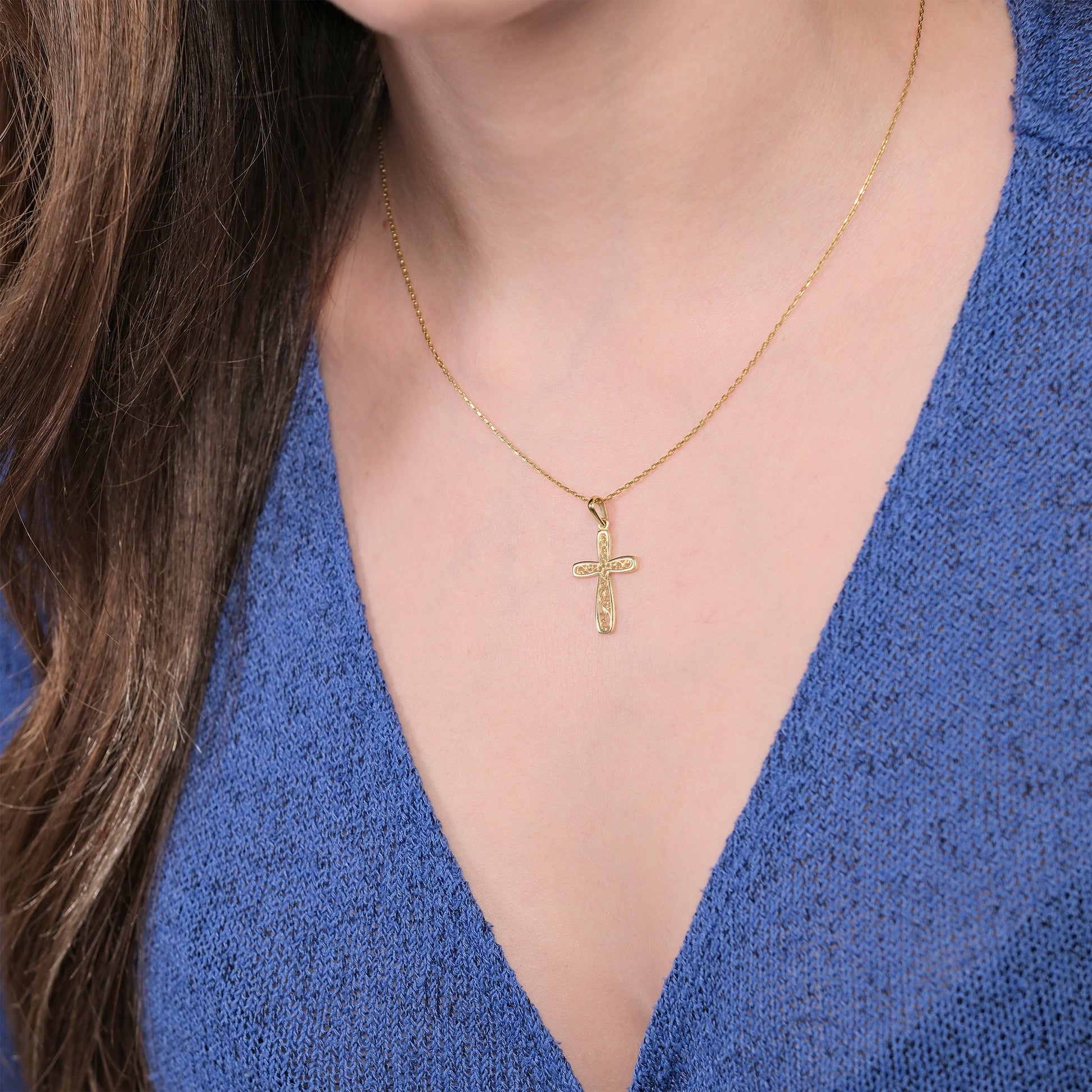 Gold Cross Necklace