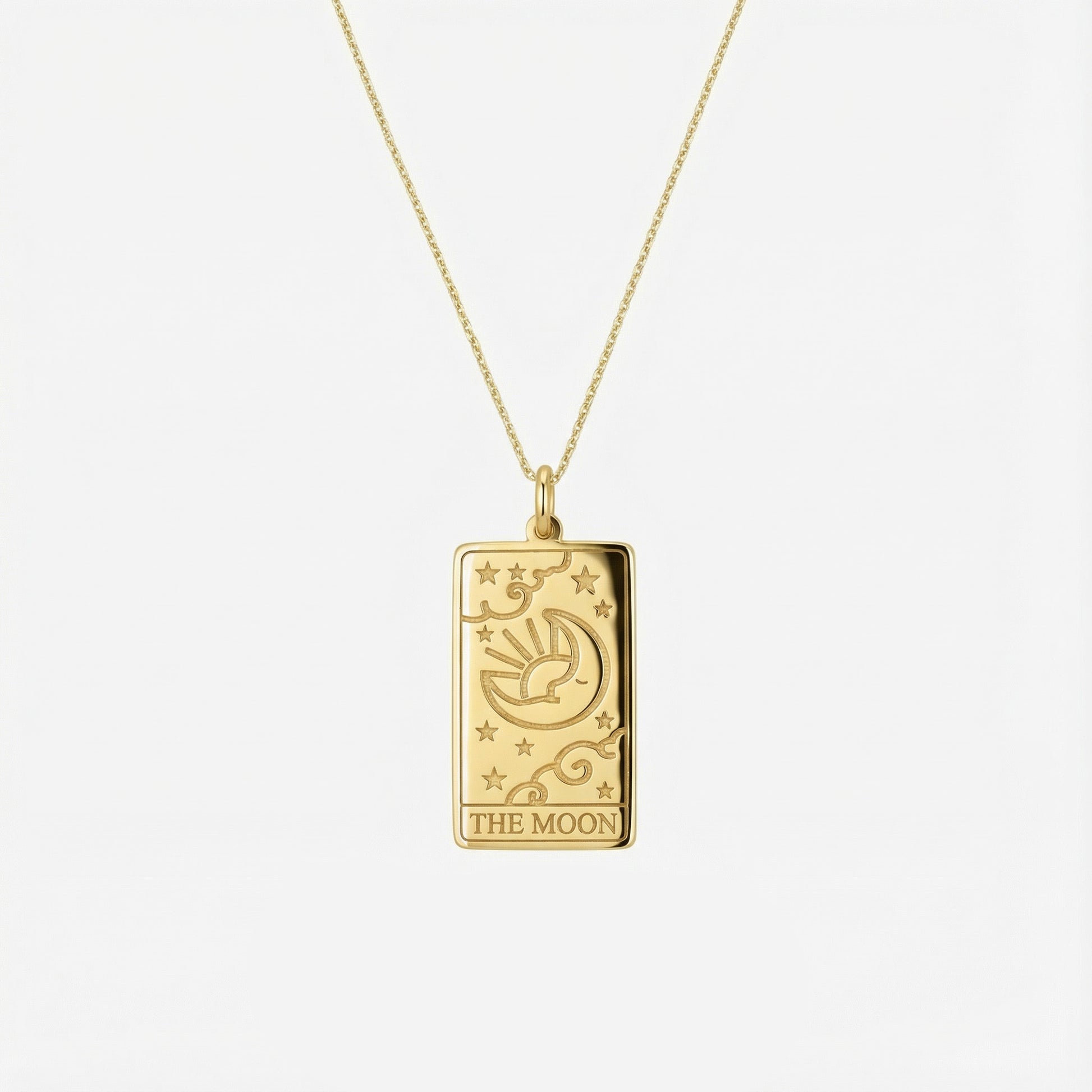 Tarot Card Necklace the Fortune | 14K Gold Vermeil
