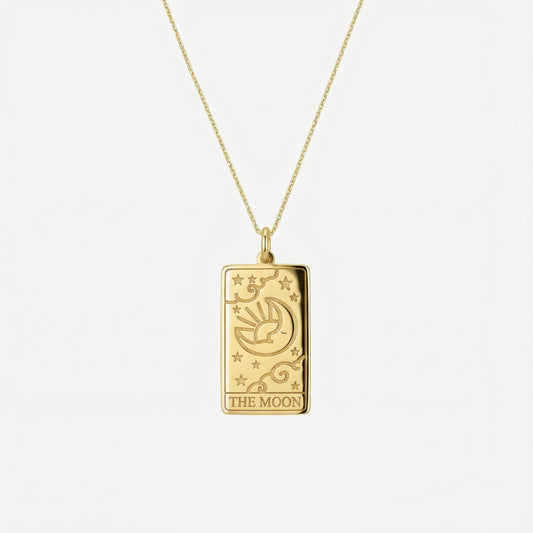 Tarot Card Necklace the Fortune | 14K Gold Vermeil