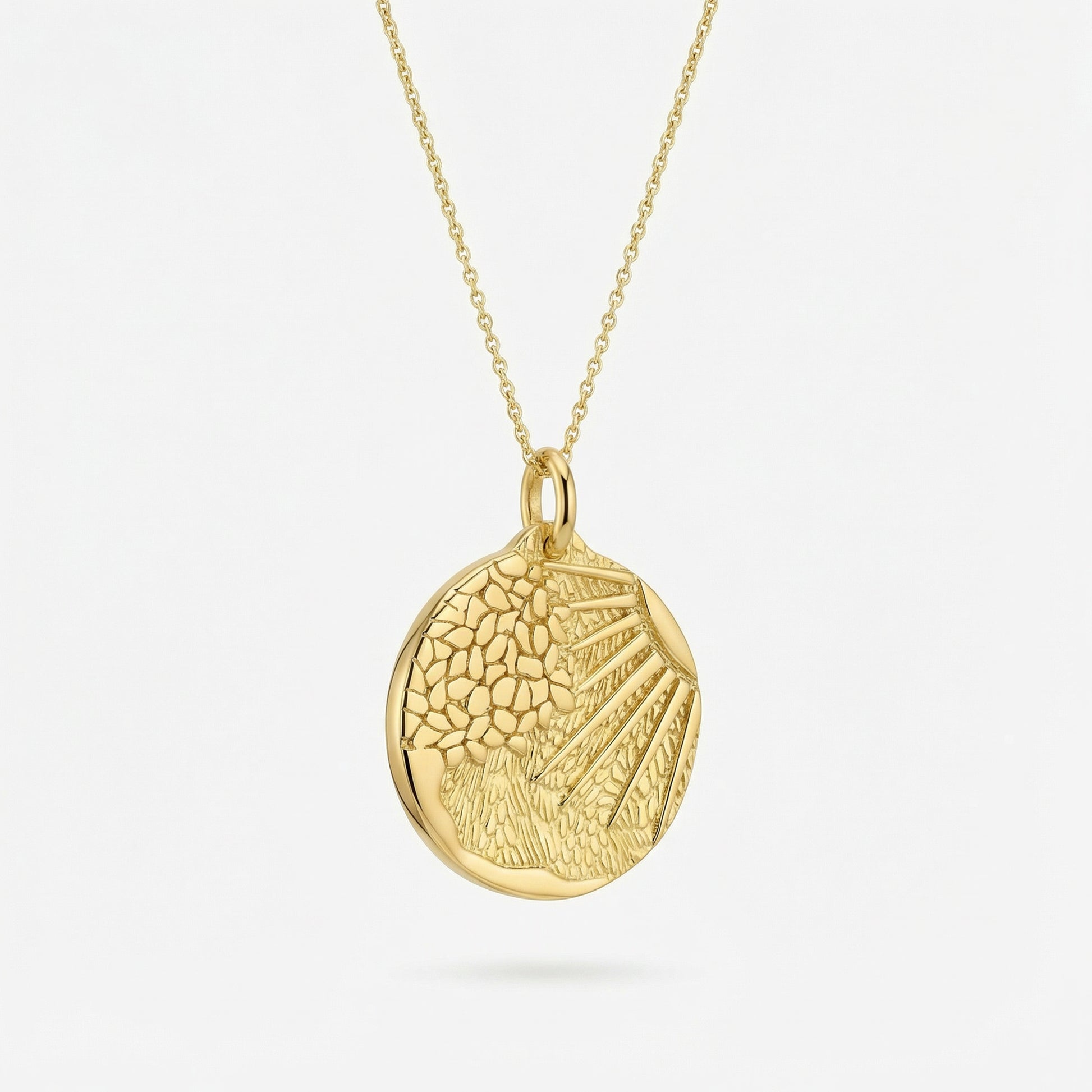 Sun Disc Pendant | 14K Gold Vermeil