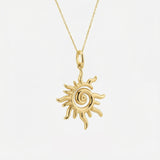Sunburst Necklace | 14K Gold Vermeil
