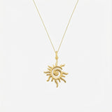 Sunburst Necklace | 14K Gold Vermeil
