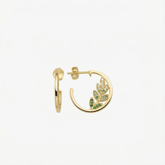 Olive Earrings | 14K Gold Vermeil