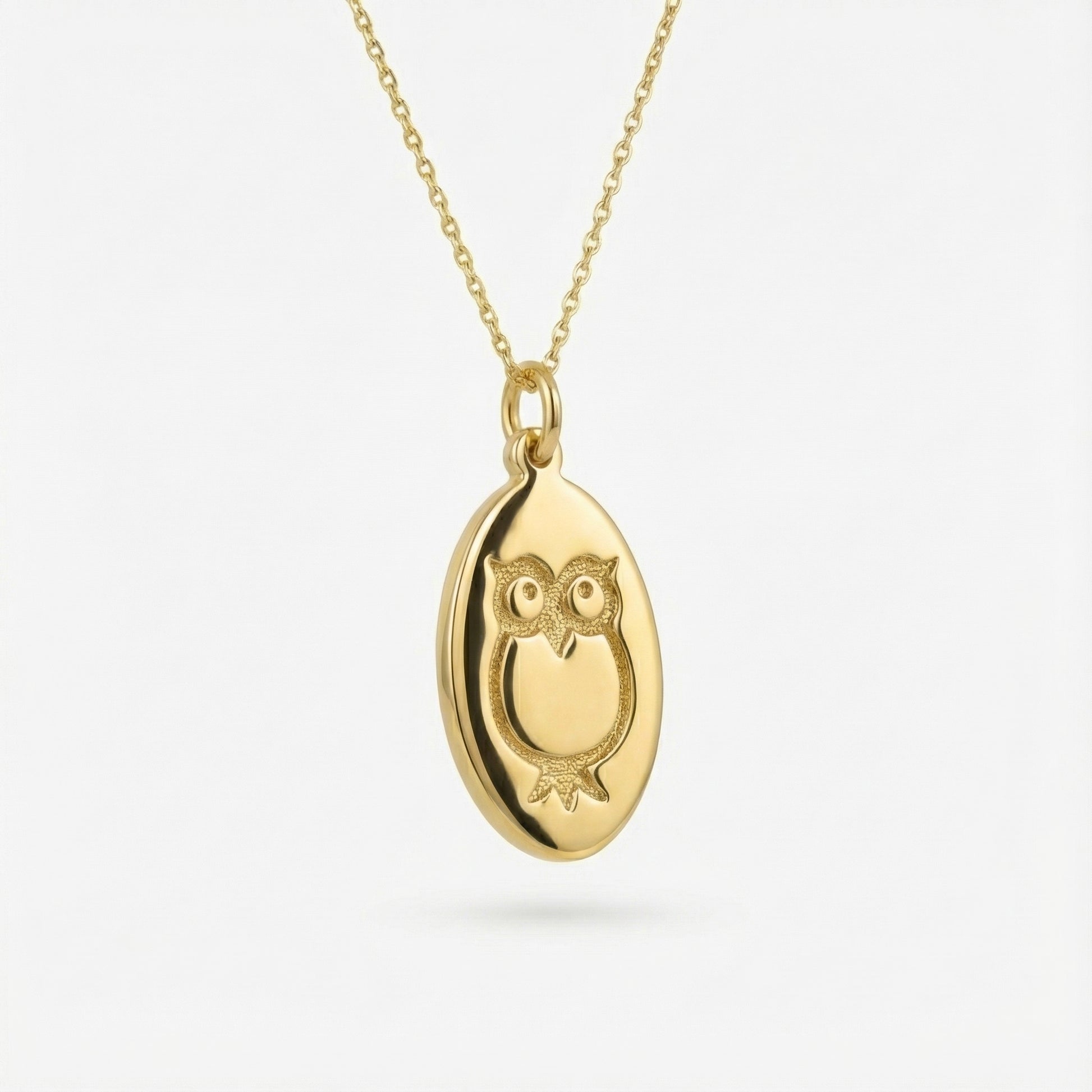 Owl Pendant Necklace | 14K Gold Vermeil