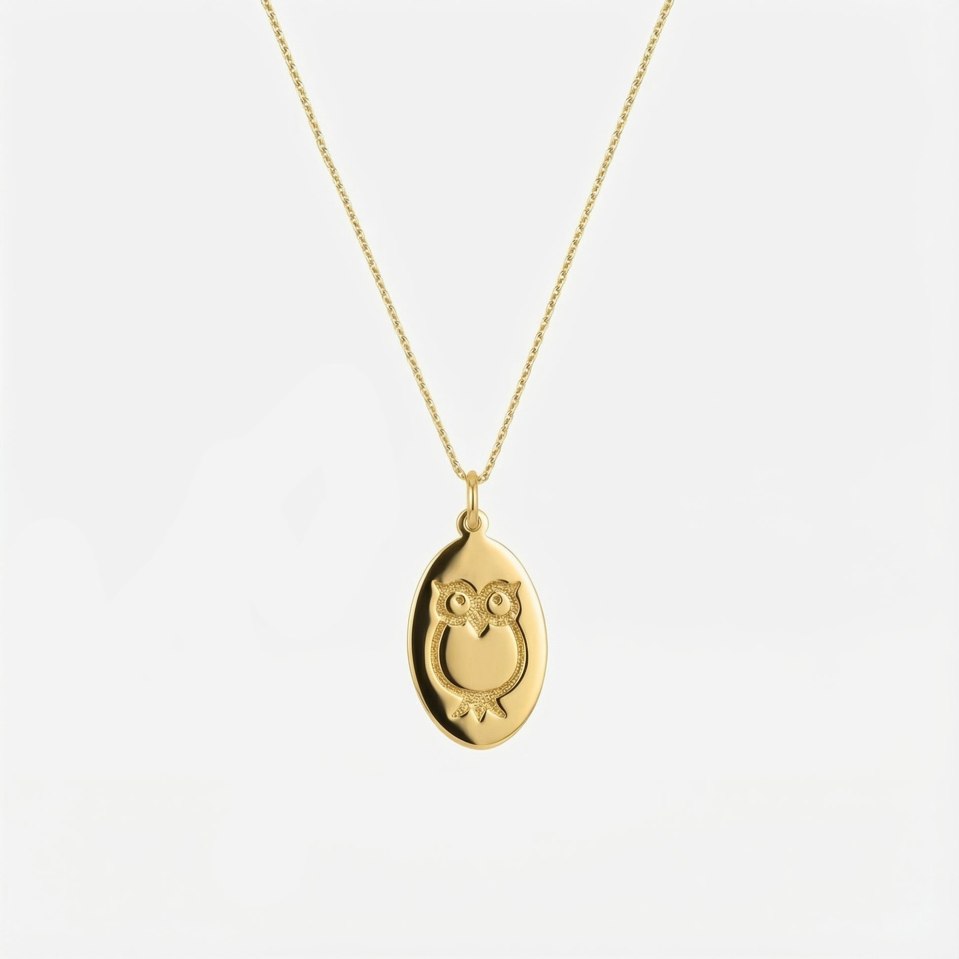 Owl Pendant Necklace | 14K Gold Vermeil