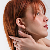 Chain Stud Earrings | 14K Solid Gold