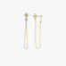Chain Stud Earrings in 14K Solid Gold