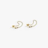 Chain Stud Earrings | 14K Solid Gold