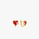 Colorful Heart Earrings for Baby | 18K Gold Vermeil
