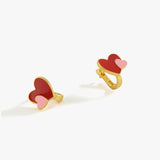 Colorful Heart Earrings for Baby | 18K Gold Vermeil