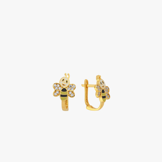 Bee Earrings for Children's | 18K Gold Vermeil