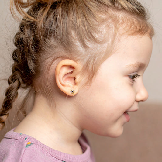 Bee Earrings for Children's | 18K Gold Vermeil