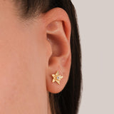 March Birth Flower Earrings | 18K Gold Vermeil