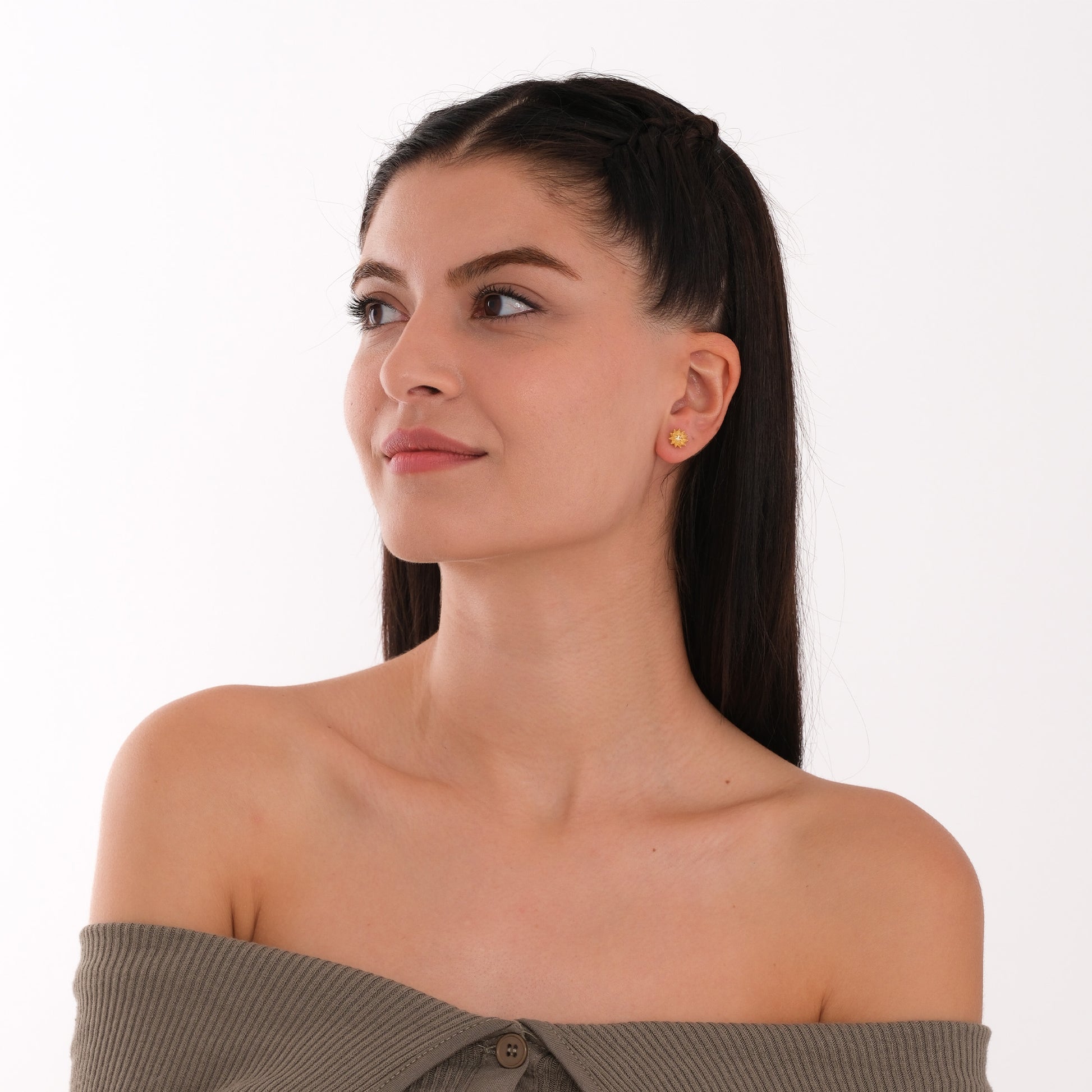 November Birth Flower Earrings | 18K Gold Vermeil
