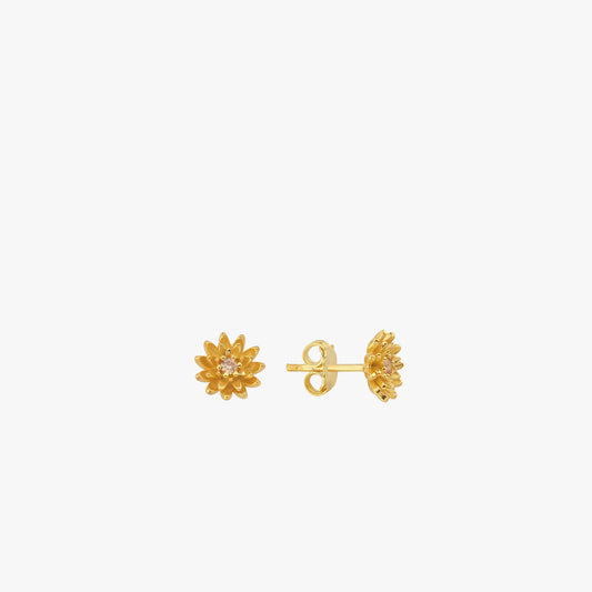 November Birth Flower Earrings | 18K Gold Vermeil