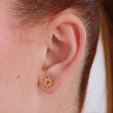 July Birth Flower Earrings | 18K Gold Vermeil