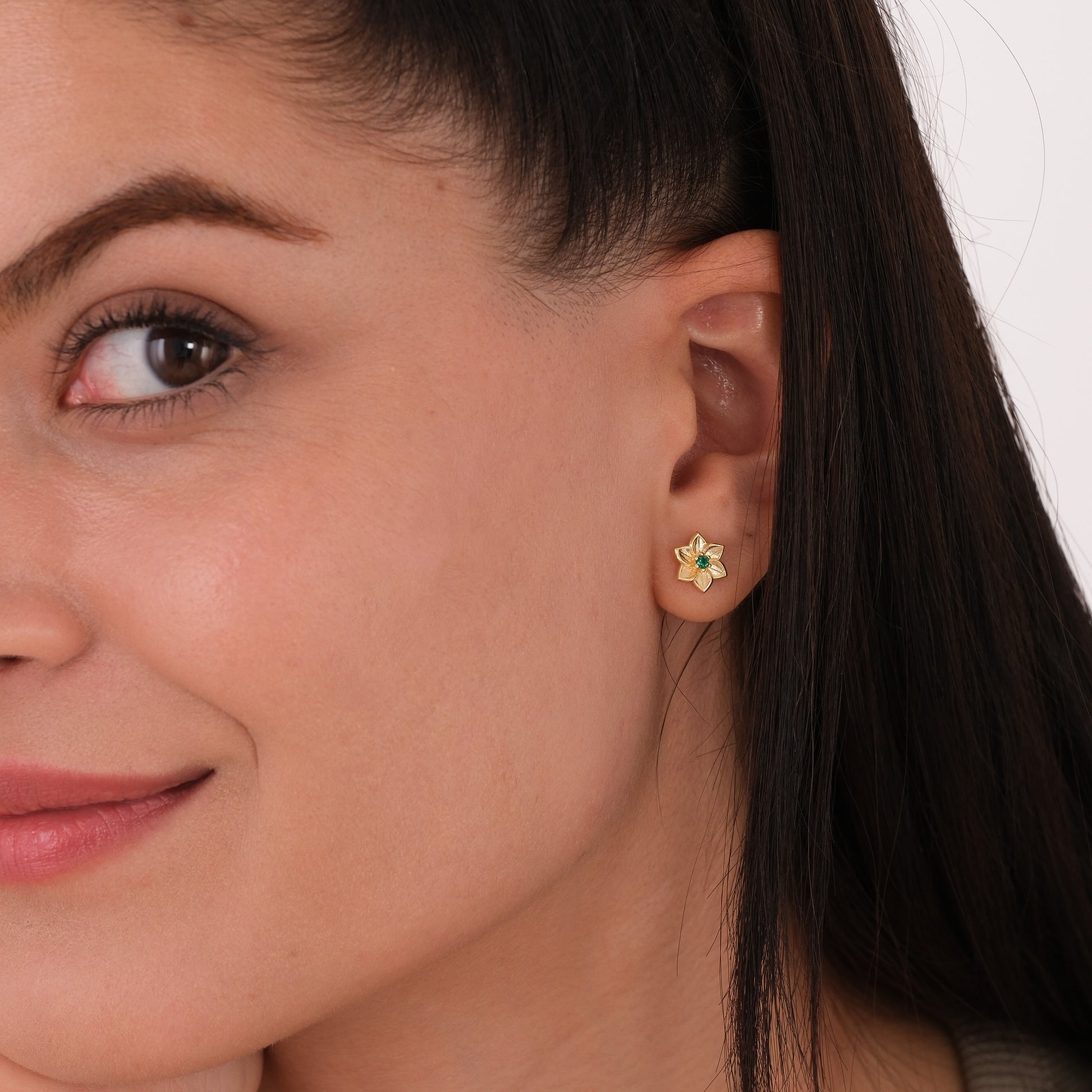 May Birth Flower Earrings | 18K Gold Vermeil