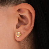 February Birth Flower Earrings | 18K Gold Vermeil