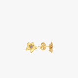 February Birth Flower Earrings | 18K Gold Vermeil