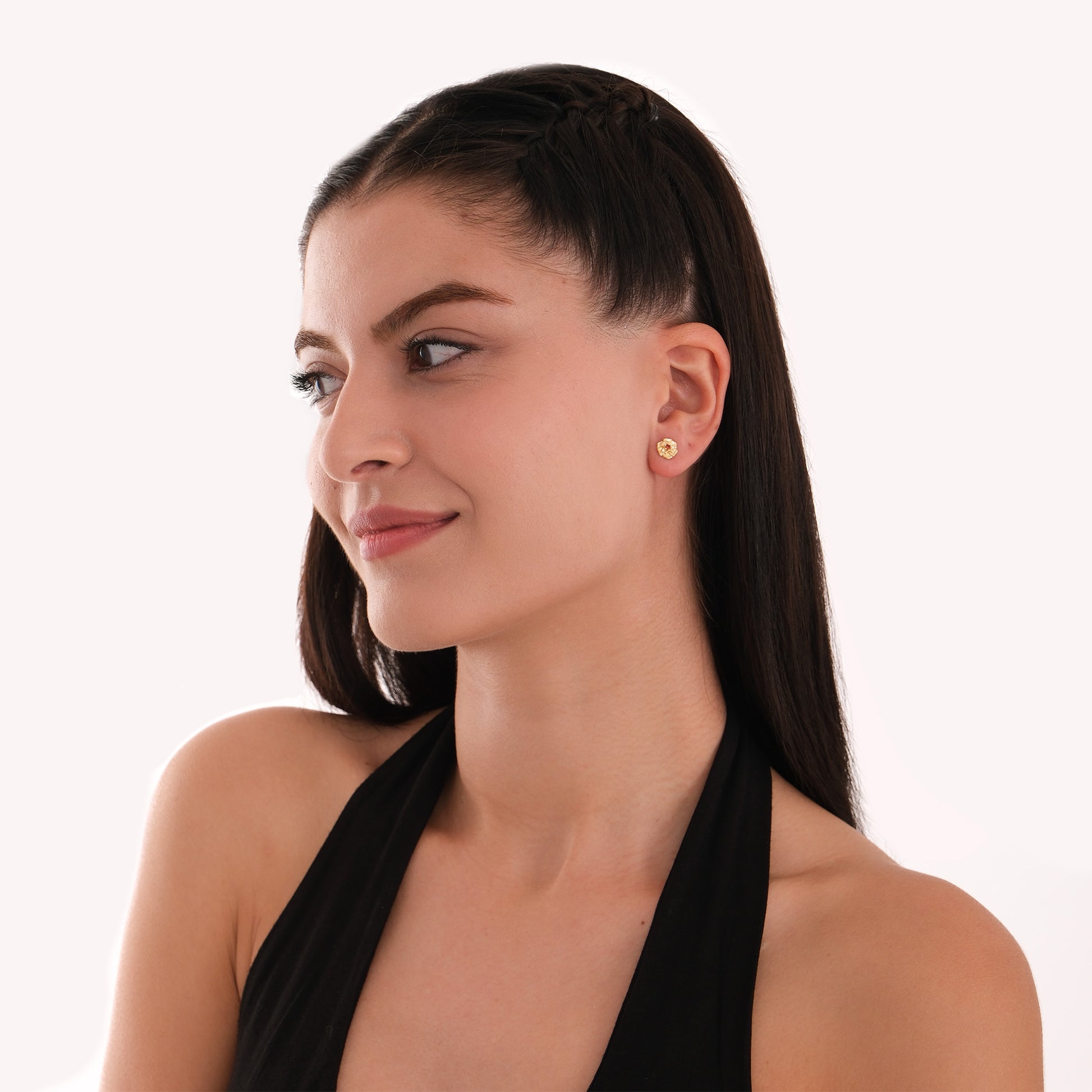 January Birth Flower Earrings | 18K Gold Vermeil