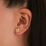 January Birth Flower Earrings | 18K Gold Vermeil