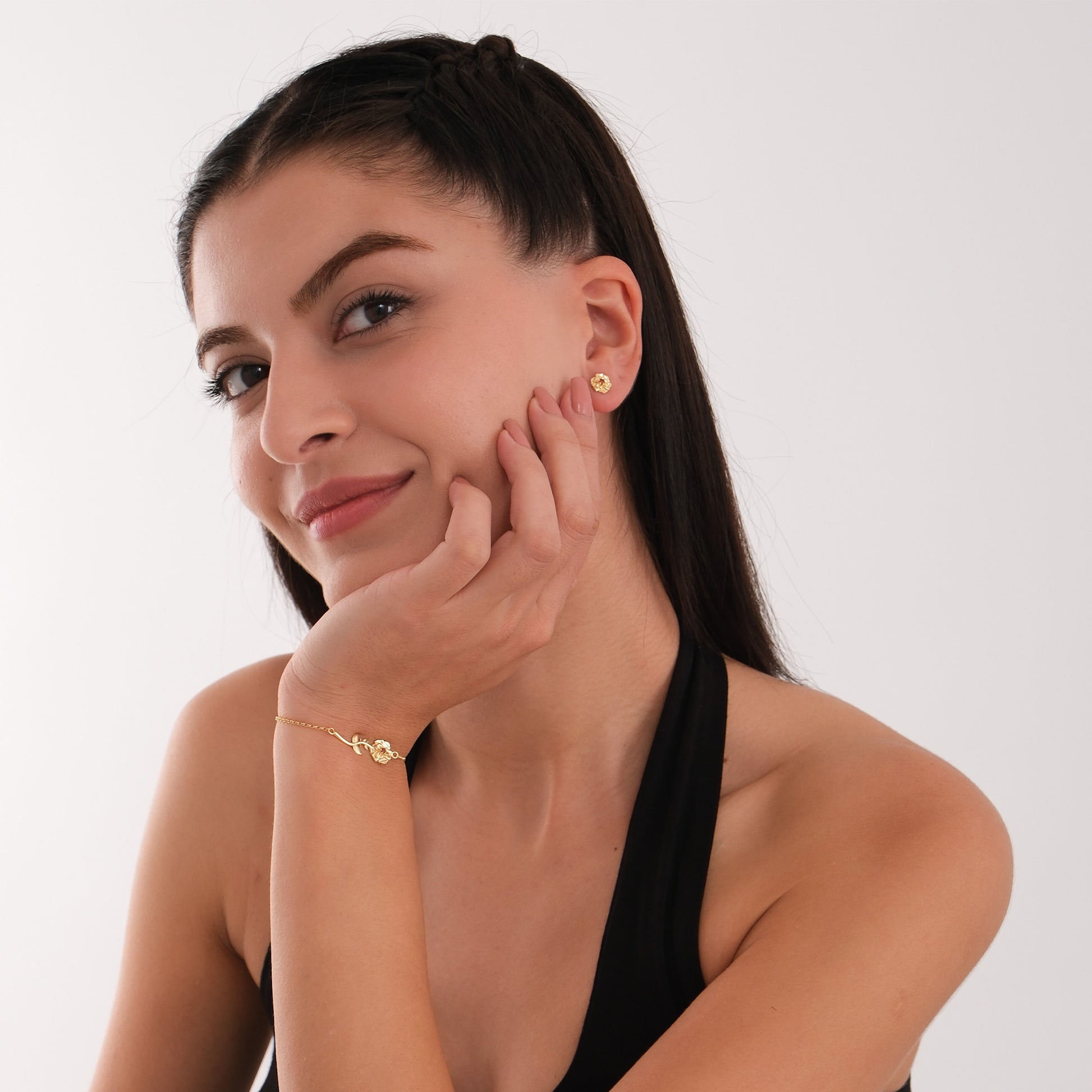 January Birth Flower Earrings | 18K Gold Vermeil