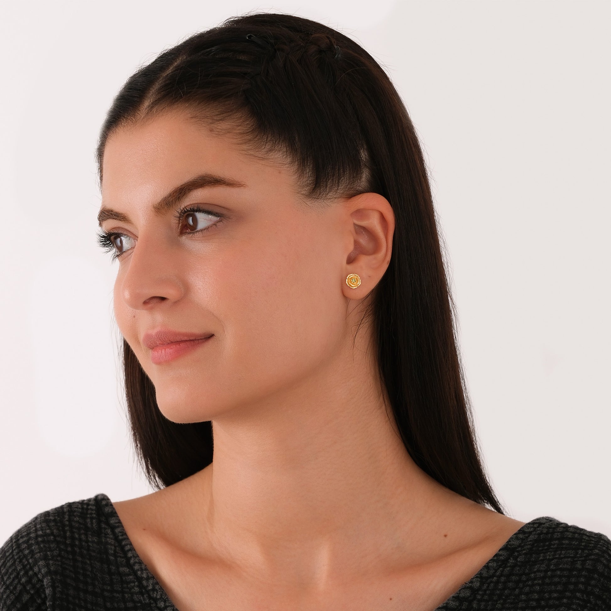 June Birth Flower Earrings | 18K Gold Vermeil